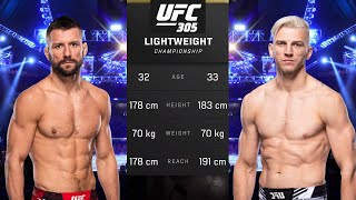 Mateusz Gamrot vs Dan Hooker Full Fight  UFC 305 Fight Night [upl. by Kolnos828]