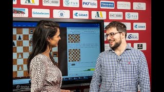 Round 1 GibChess interview with Maxime VachierLagrave [upl. by Bonilla]