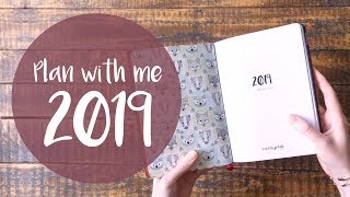 Plan with me 2019  Kalender vorbereiten gestalten organisieren  Travellers Notebook X17 [upl. by Eniruam]