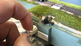 DROP AWAY N Scale magnetic Uncoupler Part 1 [upl. by Lindsey]