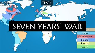 Seven Years War  Summary on a Map [upl. by Maloney157]