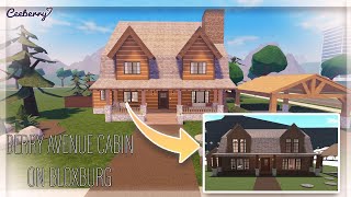 Building The Berry Avenue Cabin On Bloxburg  Speed Build  104k [upl. by Wallie]