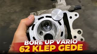 SEHARI JADII BOREUP 62mm  Gedein Klep 3025  Honda Vario 150 [upl. by Belanger]