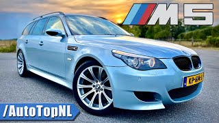 BMW M5 E61 V10 Touring 337kmh REVIEW on AUTOBAHN by AutoTopNL [upl. by Kelam]