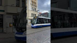 Škoda 15T ForCity Alfa in Riga 🇱🇻 tram publictransport riga shorts [upl. by Addie]