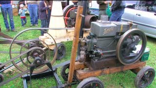 Deutz Stationärmotor mit Bohrmaschine  Stationary Engine with Drill [upl. by Feirahs]