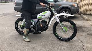 1975 KX 125 KAWASAKI RUNNING [upl. by Landel]