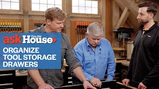 How to Organize Tool Storage Drawers  Ask This Old House [upl. by Euqinotna838]