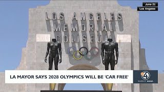 LA Mayor says 2028 Olympics will be car free [upl. by At622]