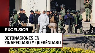 Ataques armados contra alcaldías de Michoacán por el crimen organizado [upl. by Janey338]