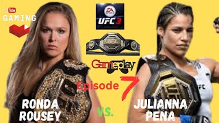 Ronda Rousey vs Julianna Pena 7  UFC 299  Gameplay rondarousey ufc ufcgameplay mma [upl. by Lonnie]