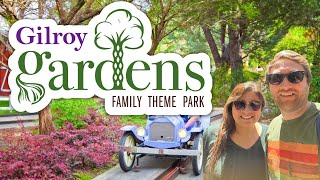 Exploring Gilroy Gardens Theme Park  Rides Gardens Food [upl. by Melburn]