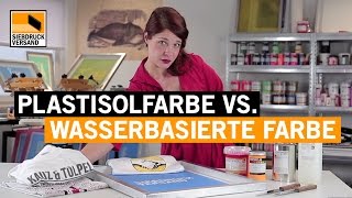 Plastisolfarbe vs wasserbasierte Siebdruckfarbe  PRO amp CONTRA [upl. by Aihtnyc]