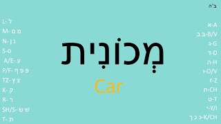 Practice reading Hebrew words with Hebrew vowels nikud [upl. by Haslam]