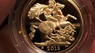 The 2018 Gold Proof Sovereign in hand  Whats the verdict [upl. by Safir29]