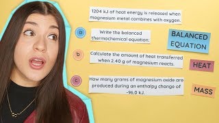 Enthalpy Stoichiometry Part 1 Finding Heat and Mass [upl. by Vanden]