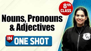 Nouns Pronouns and Adjectives in One Shot  CBSE Class 8th  Pariksha Abhyas [upl. by Horodko]