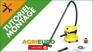 Bidon aspirateur Karcher WD 2 PLUS V12418C  Cuve 12 l  tutoriel de montage complet [upl. by Jacobine]