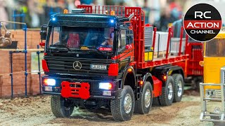 RC TAMIYA TRUCKS SCANIA VOLVO MAN BENZ RC CONSTRUCTION RC EXCAVATOR HYDRAULIC RC CARS FAIR RIED [upl. by Halona]