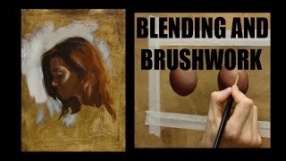 Oil painting techniques  Blending and brushwork [upl. by Llerret]