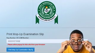 How to RePrint Your 2023 JAMB examination slip How to Print Mobup Jamb Exam Slip 20232024 [upl. by Syhr]