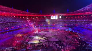 LA28 Transition Presentation Tom Cruise  United States Anthem  Olympics Closing Ceremony Paris 24 [upl. by Eidda]