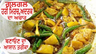 Galgal Adrak Hari Mirch Ka Achar Hill Lemon Pickle Recipe galgal ka achaar [upl. by Ivah]