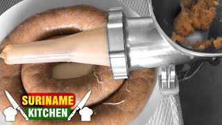 Worst Recept Kippen Worst Surinaams  Sausage Recipe Chicken Sausage Surinamese  Suriname Kitchen [upl. by Rengia505]