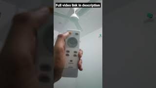 Havells BLDC fan remote control bldcfan havellsfan [upl. by Hardman]