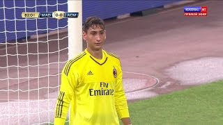 Gianluigi Donnarumma Professional Debut vs Real Madrid Neutral HD [upl. by Hoy]