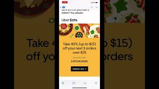 Uber Eats Promo Code [upl. by Lewes]