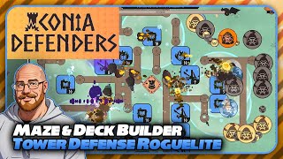 Maze amp Deck Builder Tower Defense Roguelite with a THICC SKILL TREE  Iconia Defenders [upl. by Nnylorac]