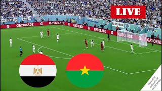 egypt vs Burkina Faso live  En Direct  video game simulation with real score and match timing [upl. by Ayaladnot]