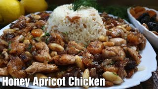 Honey Apricot Chicken Recipe Balli Mahmudiye Tarifi [upl. by Hayarahs565]