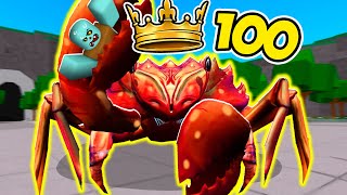 Can i Get a 100 KILLSTREAK with The CRAB BOSS MOVESET in The Strongest Battlegrounds [upl. by Rebba]