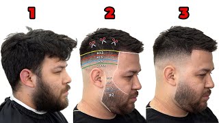 How To Do a PERFECT Skin Fade in 3 Steps  Beginning Barber Tutorial using Scissors and Clippers [upl. by Keisling]