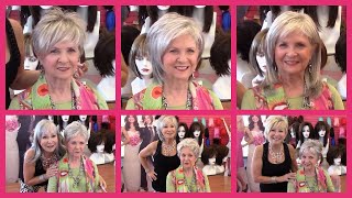 Stunning 76 Year Old Rocks 12 Grey Wig Styles Official Godivas Secret Wigs Videos [upl. by Nett]