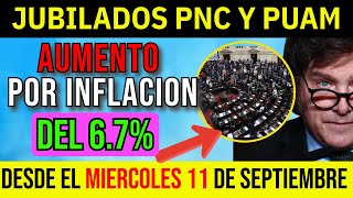 🛑URGENTE 67 DE AUMENTO❗ a los Jubilados y Pensionanados de Anses BONOAUMENTOINFLACION [upl. by Neils]