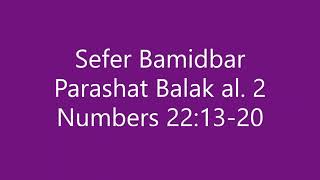 Torah Chanting  Sefer Bamidbar  Parashat Portion Balak al 2 [upl. by Lindholm853]