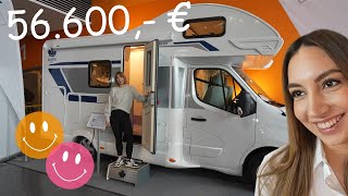 NAGELNEUE WOHNMOBIL PREISE FALLEN 56600 € Ahorn 595 GFK 595m Camper [upl. by Oigimer]