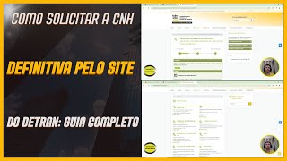 Como Solicitar a CNH Definitiva pelo Site do Detran Guia Completo [upl. by Lekcim]