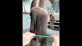 Layered haircut tutorial  Short bob haircut ideas [upl. by Eizus]