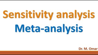 sensitivity meta analysis [upl. by Eilyac]