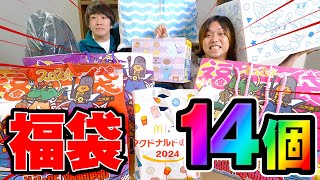 【福袋2024】話題の福袋を全14袋を開封しまくったら、今年も神でしたww [upl. by Kcirdnekel662]