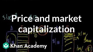 Price and market capitalization  Stocks and bonds  Finance amp Capital Markets  Khan Academy [upl. by Lamak]