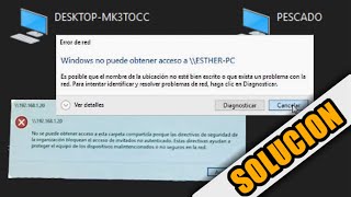 Windows no puede obtener acceso a ERROR de acceso a la RED  WINDOWS ENTERPRICE [upl. by Tierza]