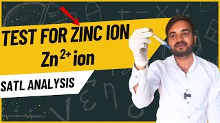 test for Zinc ion Zn2 salt analysis for class 11 and 12 chemistry a2zpractical991 [upl. by Schafer]