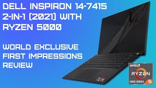 Dell Inspiron 14 7415 2in12021 with Ryzen 5000  First Impressions Review [upl. by Chaudoin300]