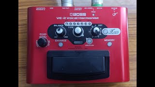 BOSS VE2 Vocal harmonist Hindi review Vocal processor [upl. by Toy669]