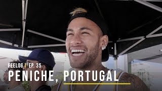 Neymar assiste Gabriel Medina em Portugal [upl. by Carmina551]